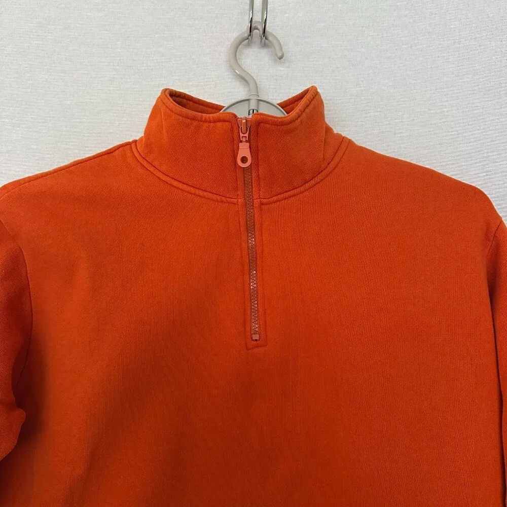 LADY FOOD LOCKER SPORT WOMEN'S FLEECE 3/4 ZIP PULLOVER KANGAROO POCKETS VTG M - Picture 3 of 8